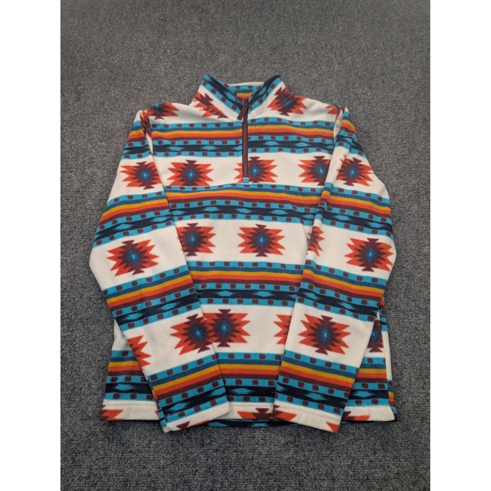 Wonder Nation Jacket Kids Size 14-16 Fleece 1/4 Zip Aztec Southwestern